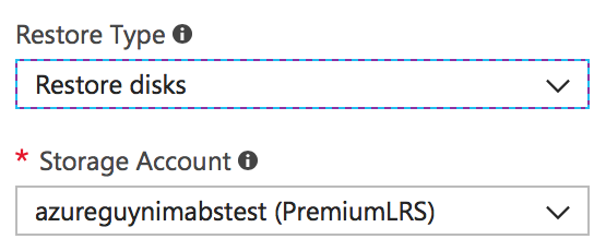 Restore disks